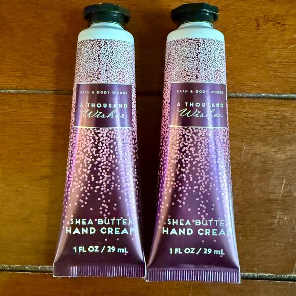NEW 2-Pc A THOUSAND WISHES Shea Butter Hand Cream 1oz Each Bath & Body Works - Picture 3 of 3